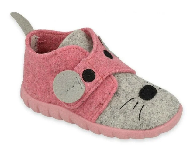 Obrazek BEFADO 526P104 kapcie dziewczęce SZ zwierzęce