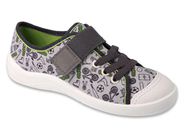 Obrazek BEFADO 351Y028 trampki chłopięce 1SZ szare sportowe