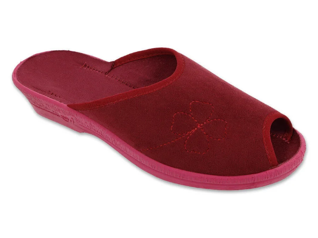 Obrazek Kapcie damskie BEFADO 581D207 ANIA bordowy