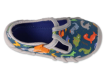 Obrazek BEFADO 110N495 chłopięce niebieskie kapcie DINO