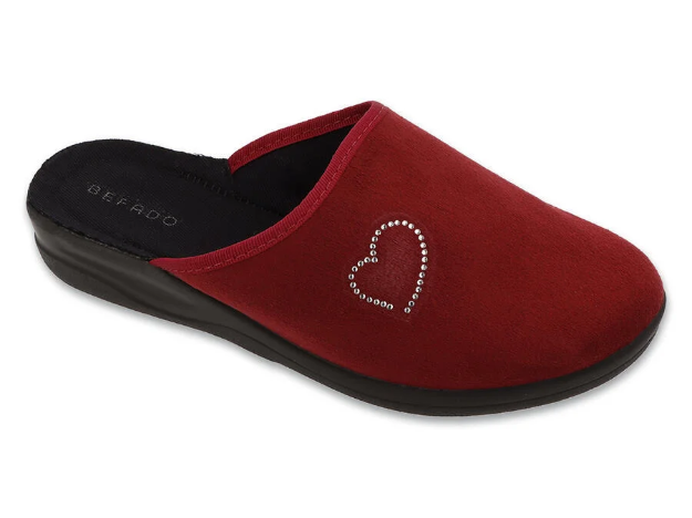 Obrazek Kapcie BEFADO 551D016 HOME GO bordowy