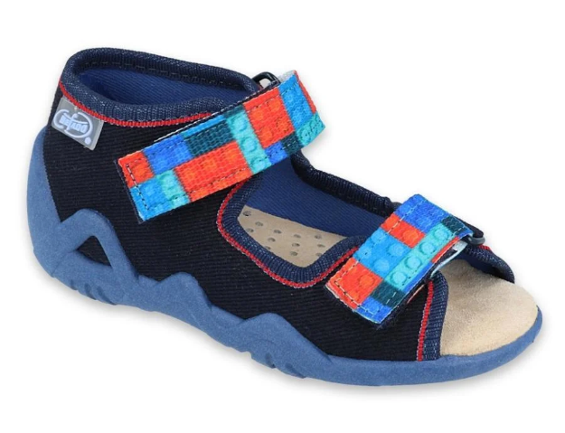 Obrazek BEFADO 350P010 sandały chłopięce skórzana wkładka