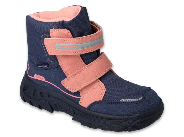 Obrazek BEFADO 615X002 wysokie zimowe dziewczęce niebiesko-różowe