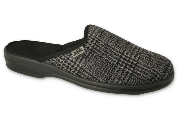 Obrazek BEFADO 089M417 PARYS Kapcie męskie do szkoły podstawowej szare