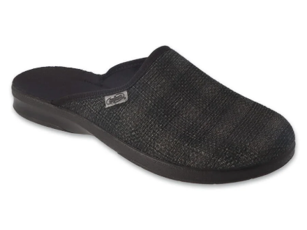 Obrazek BEFADO 548M038 kapcie męskie LEON szkoła podstawowa czarny