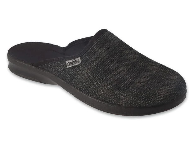 Obrazek BEFADO 548M038 kapcie męskie LEON szkoła podstawowa czarny