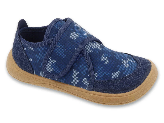 Obrazek BEFADO 140X001 buty BAREFOOT niebieski kamuflaż