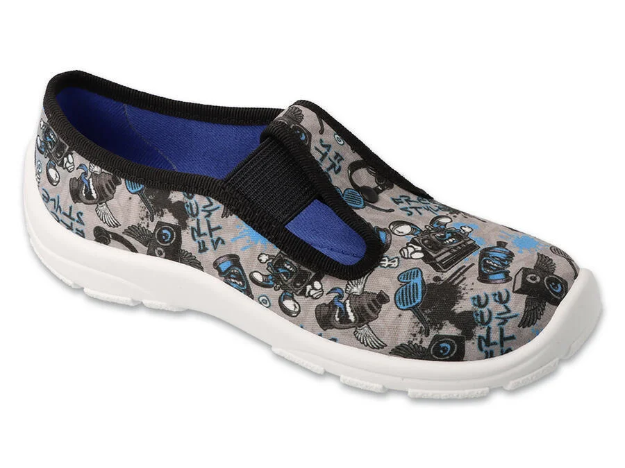 Obrazek Niebiesko-szare kapcie chłopięce BEFADO 975Y197