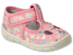 Obrazek BEFADO 533P022 kapcie dziewczęce 1SZ motyle