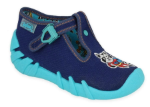 Obrazek BEFADO 110P440 chłopięce niebieskie kapcie HERO