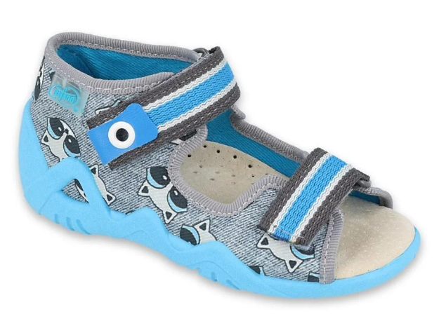 Obrazek BEFADO 350P022 sandały chłopięce szary szop