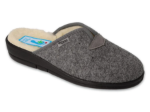 Obrazek BEFADO 9D634 Dr ORTO kapcie damskie szara skóra owcza