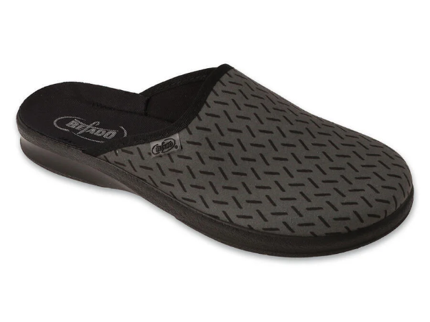 Obrazek BEFADO 548M044 kapcie męskie LEON szkoła podstawowa szary