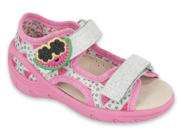 Obrazek BEFADO 065P148 SUNNY sandały dziewczęce melonowe