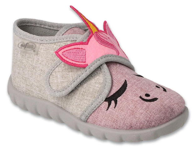 Obrazek BEFADO 465P110 kapcie dziewczęce SZ jednorożec