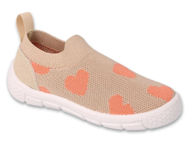 Obrazek BEFADO 102X022 buty dziewczęce HONEY beżowe serca