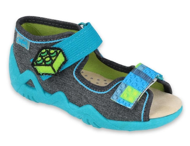 Obrazek BEFADO 350P006 sandały chłopięce skórzana wkładka