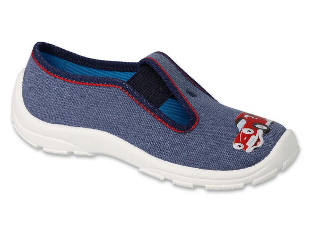 Obrazek BEFADO 975X180 kapcie chłopięce niebieski samochód