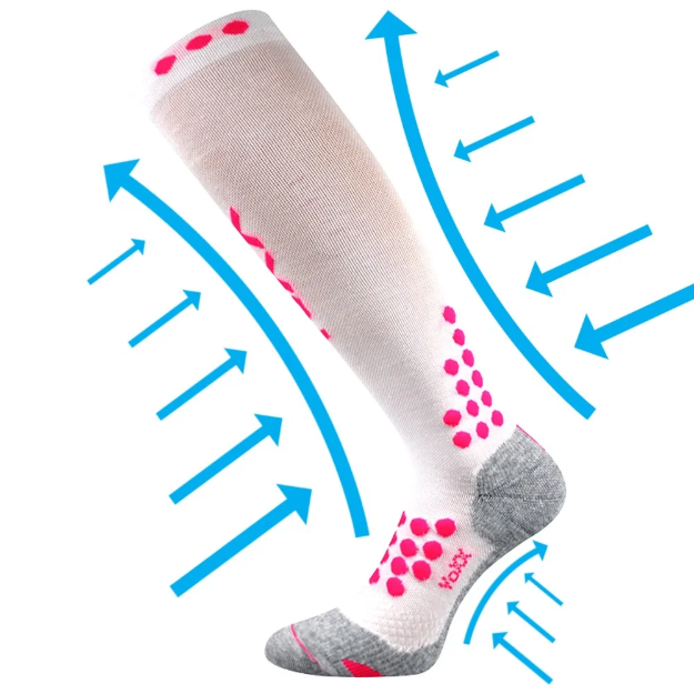 Obrazek Skarpety kompresyjne VOXX Marathon białe 1 para