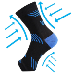 Obrazek VOXX rękaw kompresyjny chroniący kostkę czarny 1 szt.