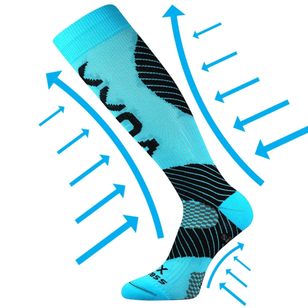 Obrazek VOXX podkolanówki uciskowe Protect neon turkus 1 para