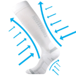 Obrazek VOXX skarpety kompresyjne Signal biało-białe 1 para