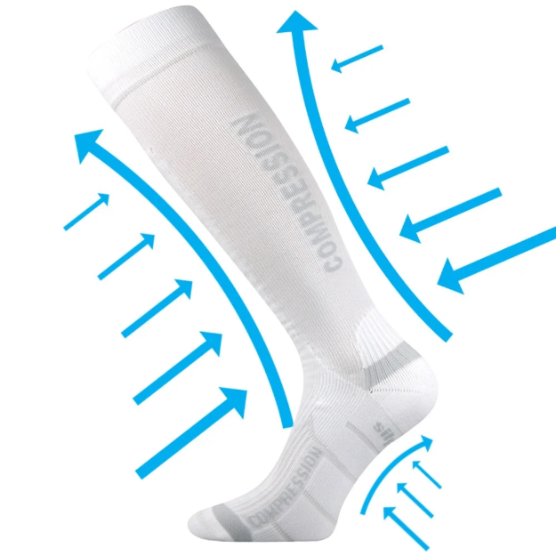 Obrazek VOXX skarpety kompresyjne Signal biało-białe 1 para