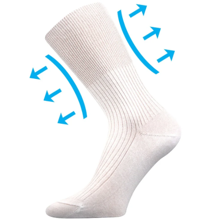 Obrazek Skarpetki LONKA Zdravan białe 3 pary