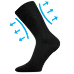 Obrazek Skarpety LONKA Zdravan czarne 3 pary