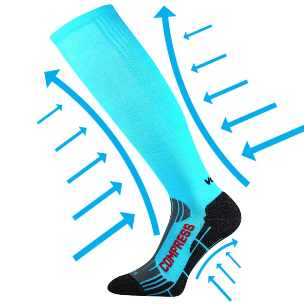 Obrazek VOXX skarpety uciskowe Flex neon turkus 1 para