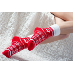 Obrazek Skarpety BOMA Norwegia czerwone 1 para