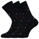 Obrazek Skarpety LONKA Flowrana czarne 3 pary