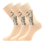 Obrazek LONKA Foxana skarpetki z żyrafą 3 pary