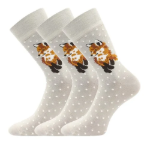 Obrazek LONKA Foxana skarpetki z lisa 3 pary