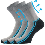 Obrazek Skarpety LONKA® Roger 02 szare 3 pary