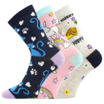 Obrazek Skarpetki BOMA® Filip 07 ABS mix C - dziewczęce 3 pary
