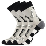 Obrazek Skarpety LONKA® Devive szachy 3 pary