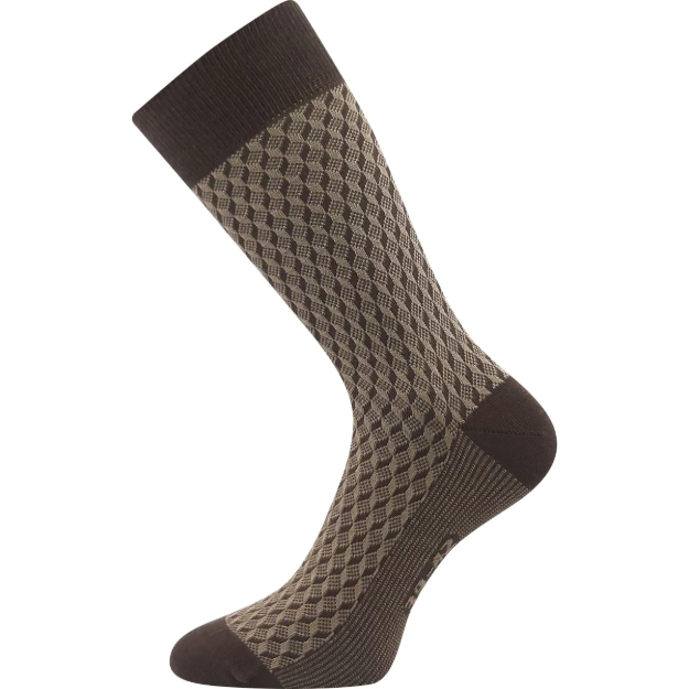 Obrazek LONKA Skarpety męskie ZERYK z bawełną BROWN (3 pary)
