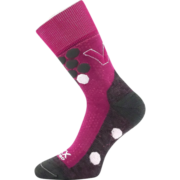 Obrazek VOXX Skarpety z wełny merino ze srebrnymi jonami FUXIA