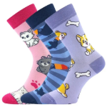 Obrazek BOMA Skarpetki dziecięce KAITO z obrazkami GIRL mix F (3 pary)