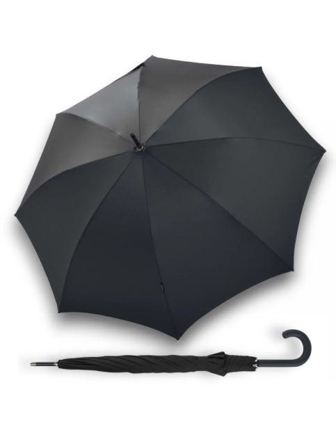 Obrazek BUGATTI Buddy Long - męski parasol do golenia czarny