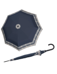 Obrazek DOPPLER Fiber Flex AC Ponadczasowy damski parasol Bare Shot Niebieski