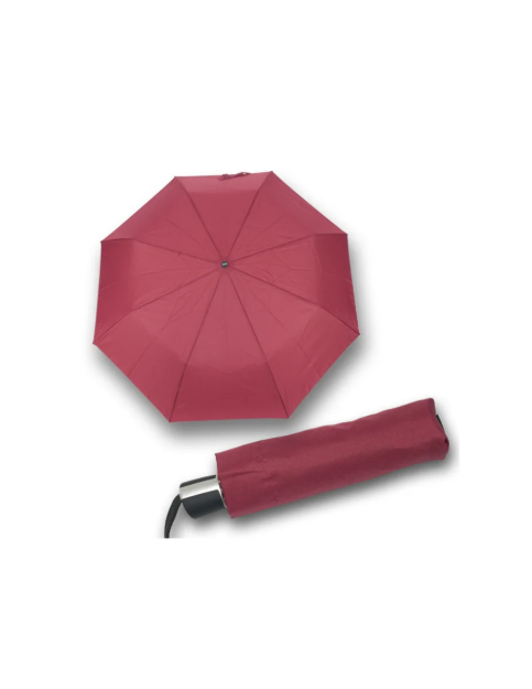 Obrazek DOPPLER Mini Fiber Uni - damski fioletowy składany parasol bordowy
