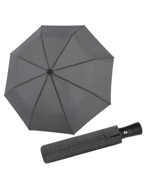 Obrazek DOPPLER Fiber SUPERSTRONG - męski w pełni automatyczny wzmocniony parasol kropki