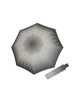 Obrazek DOPPLER Fiber Magic Black and White Traced - w pełni automatyczny parasol damski biały