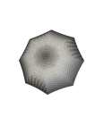 Obrazek DOPPLER Fiber Magic Black and White Traced - w pełni automatyczny parasol damski biały