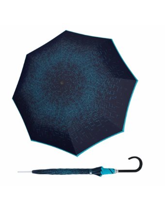 Obrazek DOPPLER Carbonsteel Long Passion - damski parasol na goleń niebieski