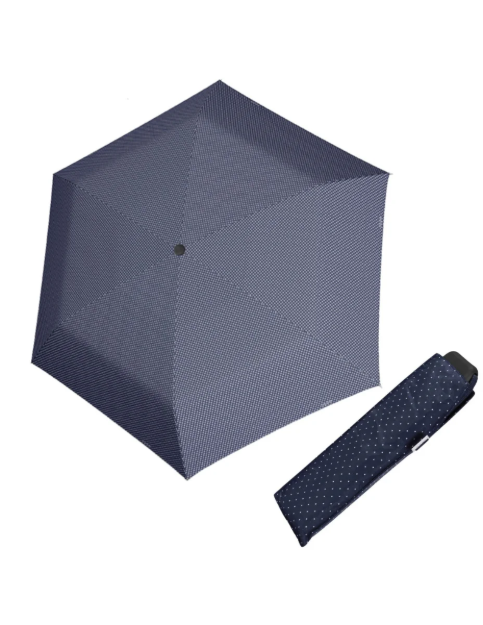 Obrazek DOPPLER Carbonsteel Mini Slim Chic - damski parasol składany niebieski