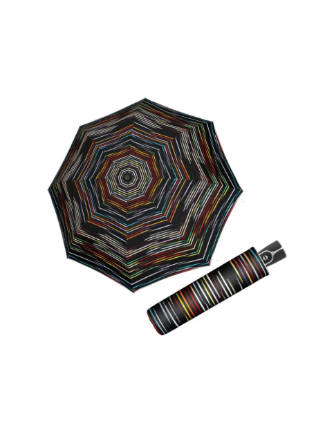 Obrazek DOPPLER Fiber Magic DESERT - w pełni automatyczny parasol damski czarny