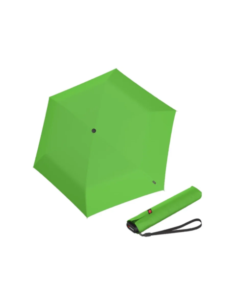 Obrazek KNIRPS US.050 GREEN - lekki damski składany płaski parasol zielony